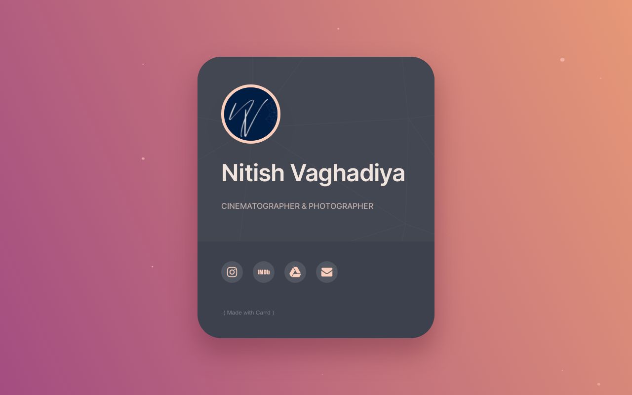 Carrd profile picture for @nitish